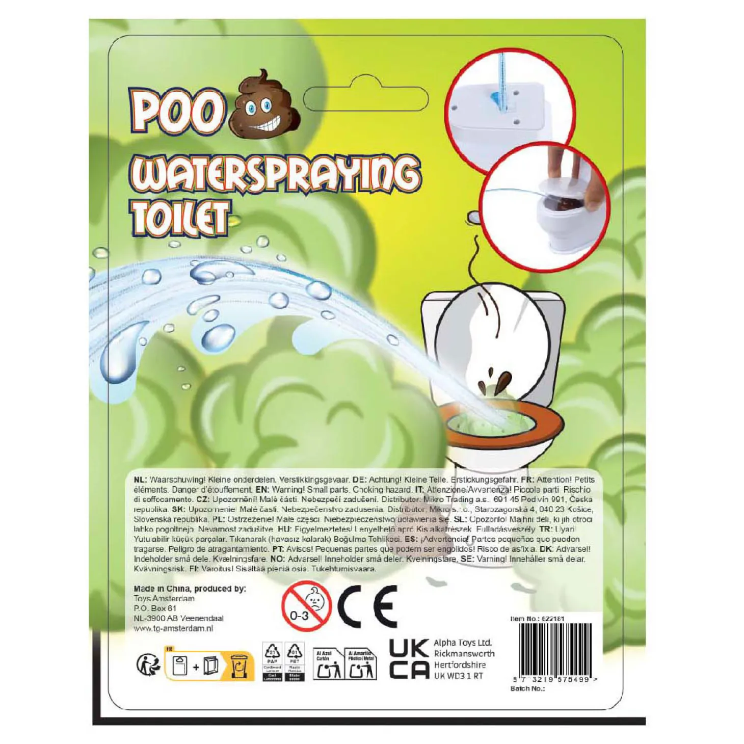 Poo Toilet met Drol - 10cm