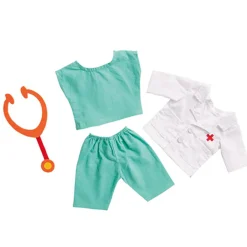Poppen Doktersoutfit met Stethoscoop, 28-35 cm