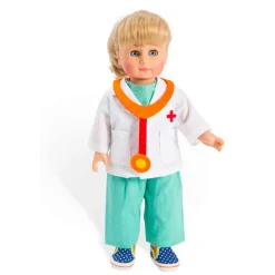 Poppen Doktersoutfit met Stethoscoop, 28-35 cm