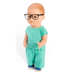 Poppen Doktersoutfit met Stethoscoop, 38-45 cm