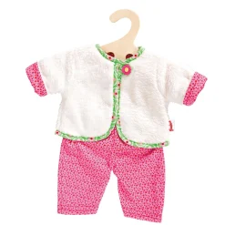 Poppen Jas Omkeerbaar met Broek, 28-35 cm