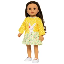 Poppen Jurkje Bunny Lou, 28-35 cm