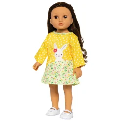 Poppen Jurkje Bunny Lou, 35-45 cm