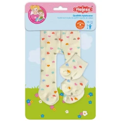 Poppen Maillot met Sokjes Hartjesconfetti, 28-35 cm