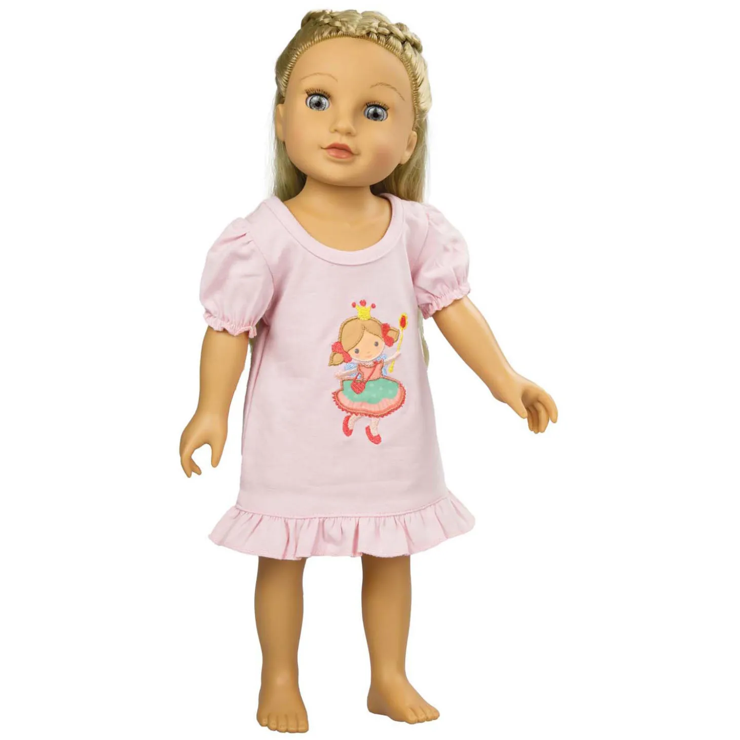 Poppen Nachtjapon Prinses Emily, 35-45 cm