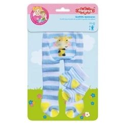 Poppen Panty en sokken Blauw, 28-35 cm