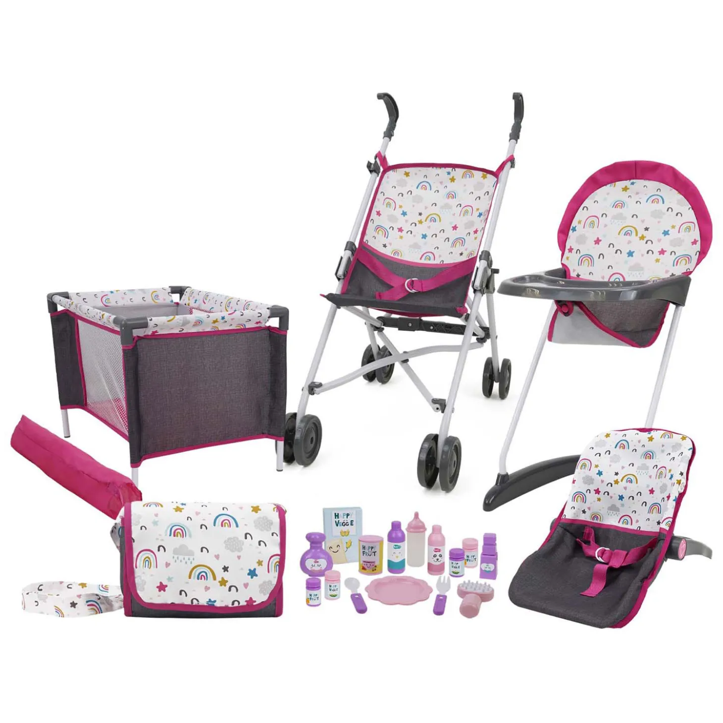 Poppen Speelset Compleet, 21dlg.
