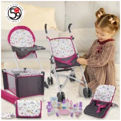 Poppen Speelset Compleet, 21dlg.