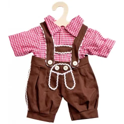 Poppen Traditionele Broek en Shirt, maat 28-35cm
