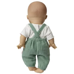 Poppen Tuinbroek Groen, 35-45 cm