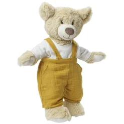 Poppen Tuinbroek Okergeel, 35-45 cm