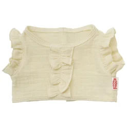 Poppen Wikkelrok Ecru met Ruches, 35-45 cm