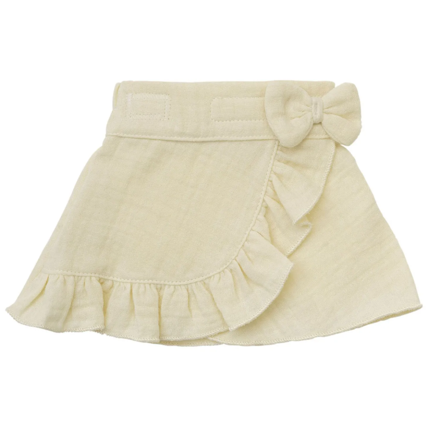 Poppen Wikkelrok Ecru met Ruches, 35-45 cm