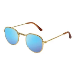 Poppen Zonnebril Goud Blauw Gespiegeld