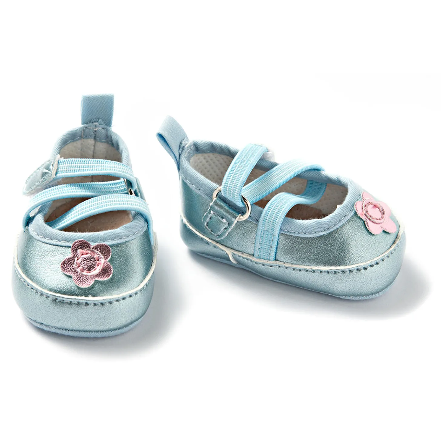 Poppenballerina's met Flexibele Veters - Blauw, 38-45 cm