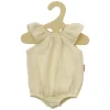 Poppenbody  Geel met Ruches, 28-35 cm