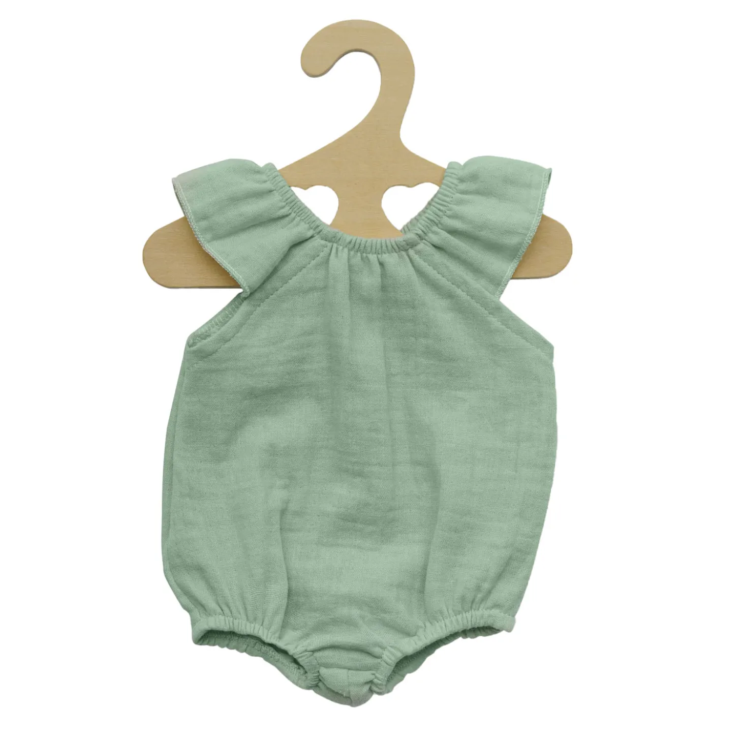 Poppenbody Mintgroen met Ruches, 28-35 cm
