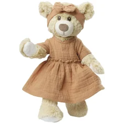 Poppenjurk Bruin met Ruches, 35-45 cm