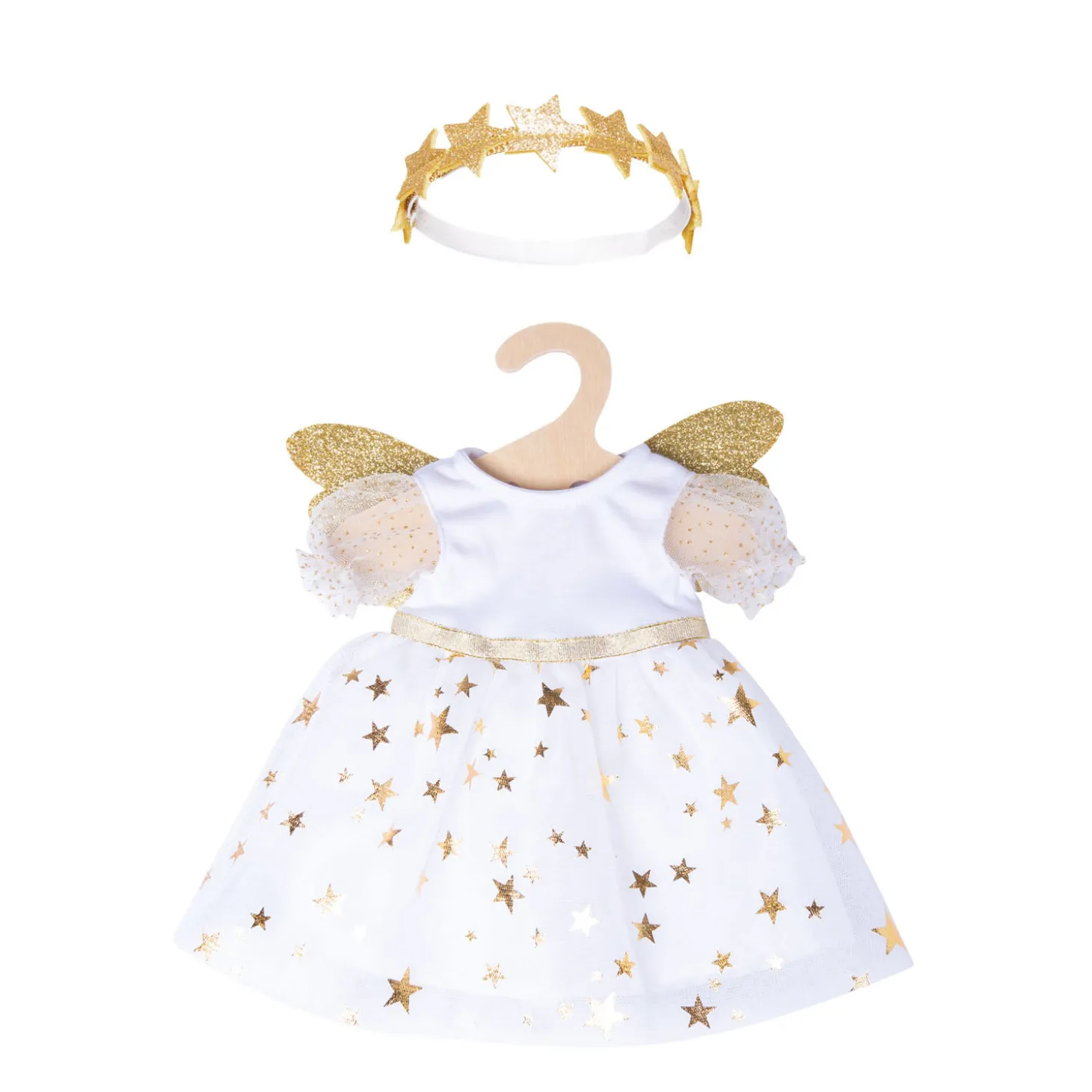 Poppenjurk Engel met Sterren, 28-35 cm