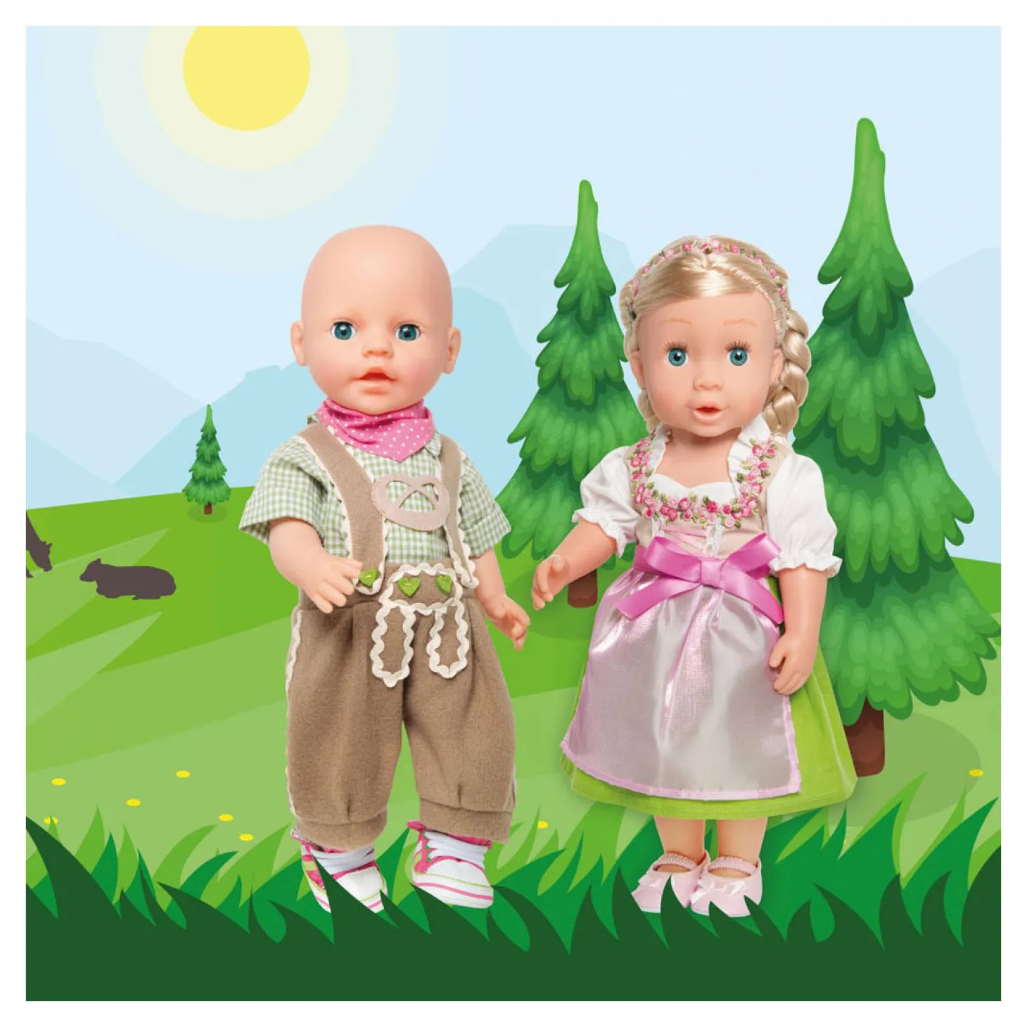 Poppenjurk Heidi, 35-45 cm