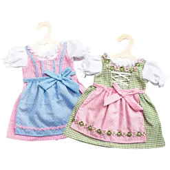 Poppenjurk Roze en Blauw, 35-45 cm