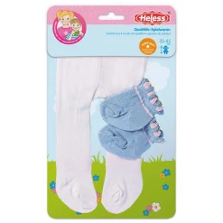 Poppenmaillot met Sokken - Roze, 35-46 cm