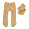 Poppenmaillot met Sokken - Goud, 28-35 cm