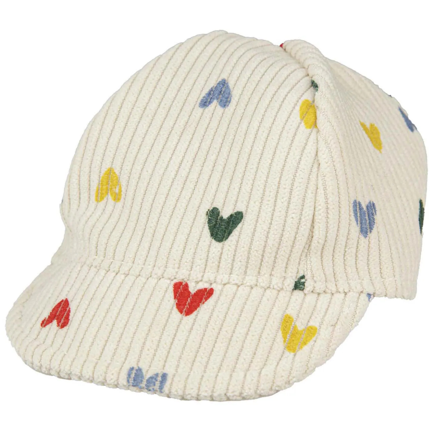 Poppenmuts Hartjesconfetti, 28-35 cm