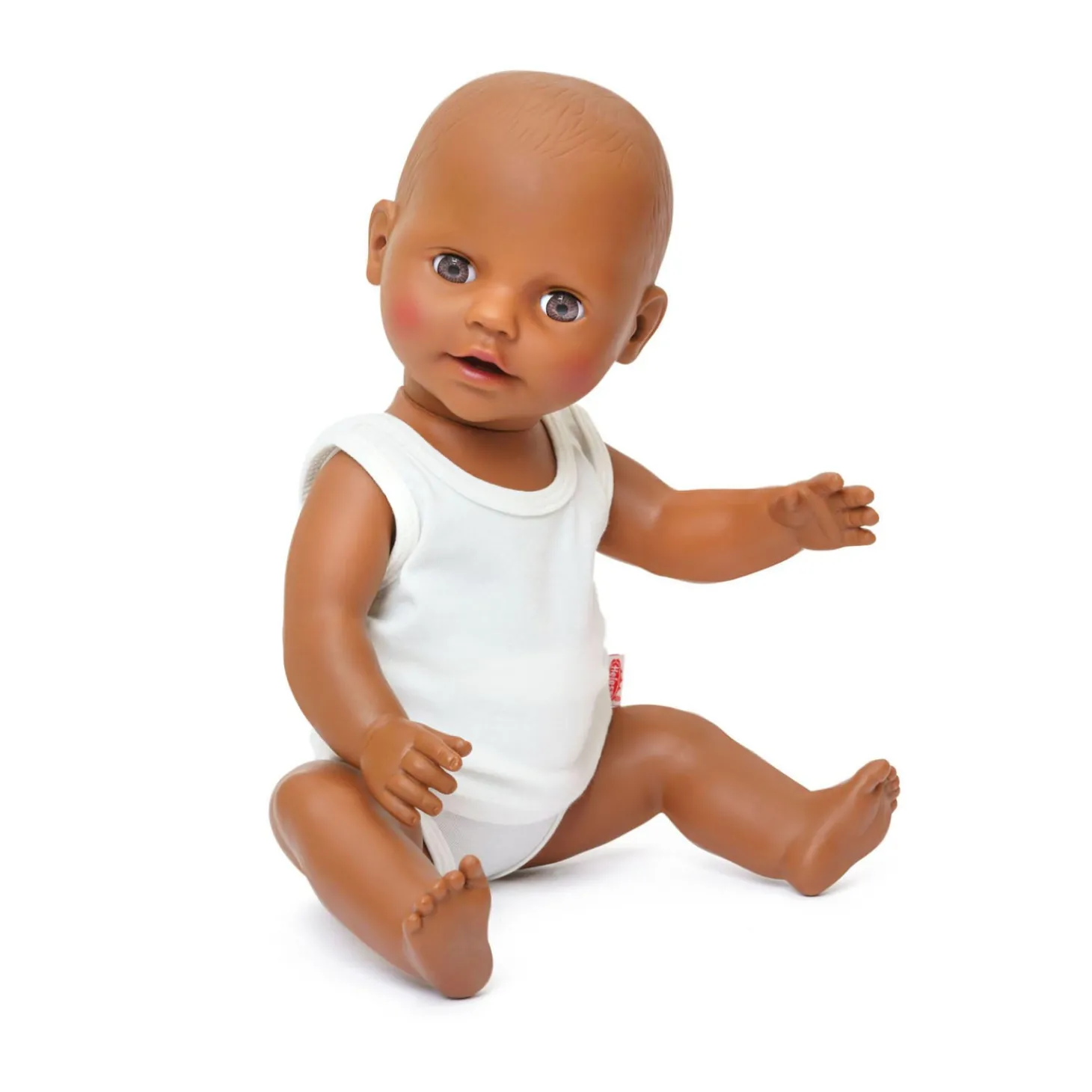 Poppenonderbroek en -hemd Wit, 28-35 cm