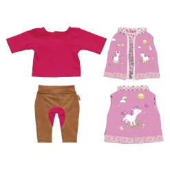 Poppenoutfit Paardrijden - Eenhoorn, 28-35 cm