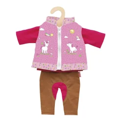 Poppenoutfit Paardrijden - Eenhoorn, 28-35 cm