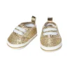 Poppensneakers Glitter Goud, 38-45 cm