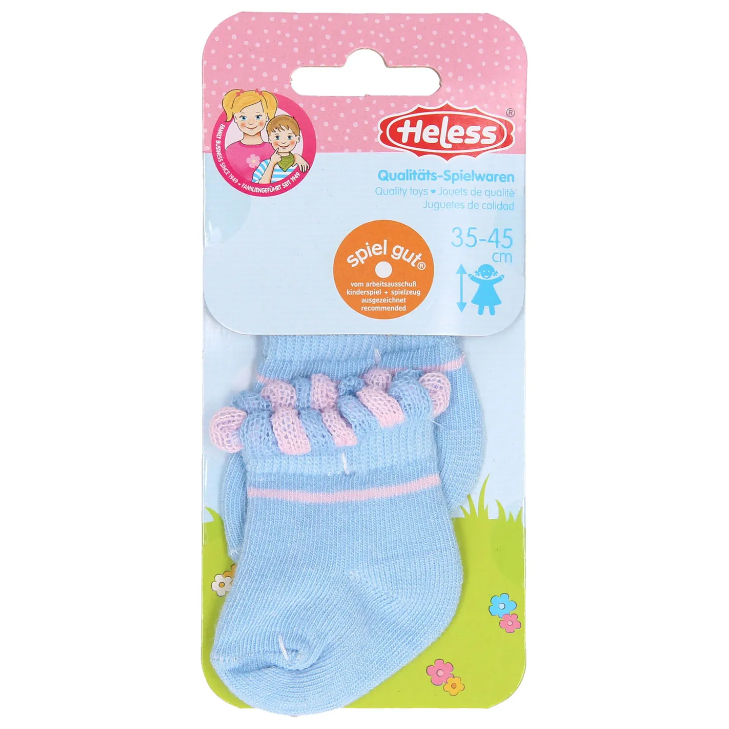 Poppensokken - Blauw, 35-46 cm