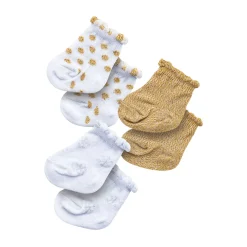 Poppensokken Glitter - 3 paar, 28-35 cm