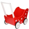 Poppenwagen Rood met Hartjes