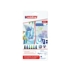 Porseleinstiften koele kleuren set van 6 st.