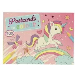 Postkaarten Kleuren Eenhoorn