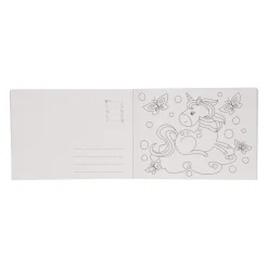 Postkaarten Kleuren Eenhoorn