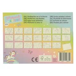 Postkaarten Kleuren Eenhoorn