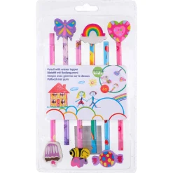 Potloden met Gum, 6st.