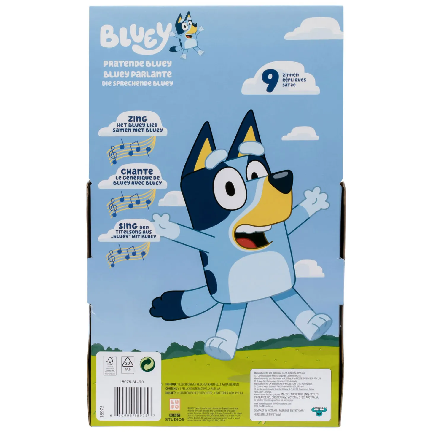Pratende Bluey Interactieve Knuffel