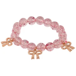 Precious Bows Kralenarmband Roze