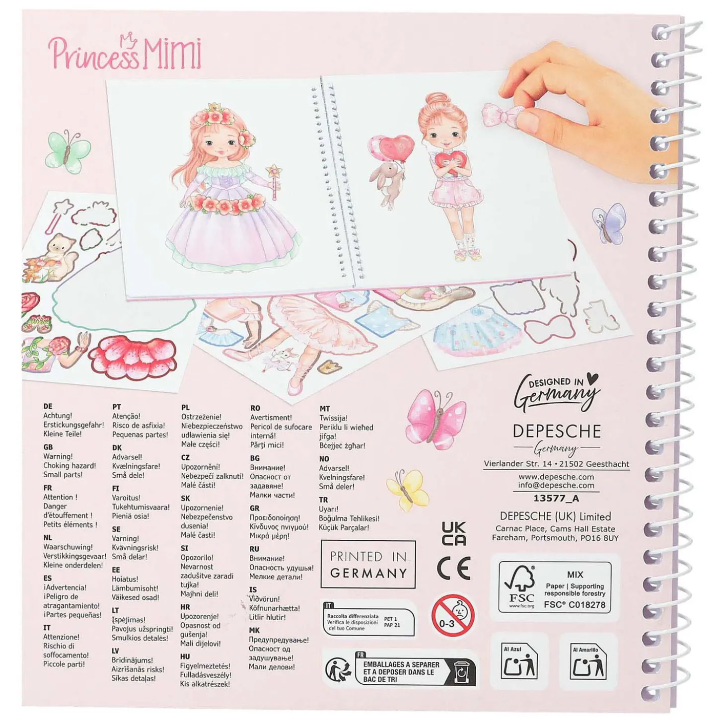 Princess Mimi Dress Me Up Stickerboek