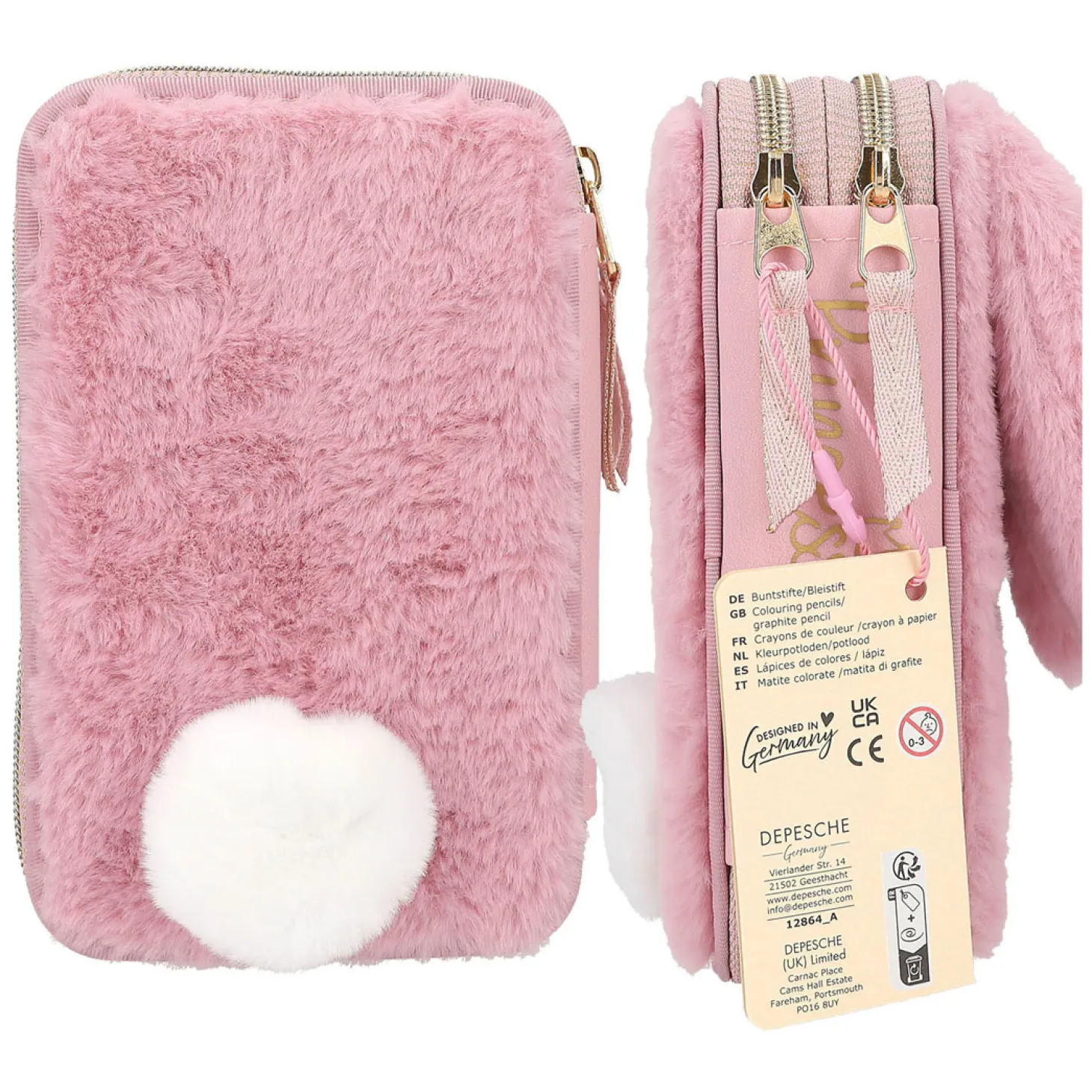 Princess Mimi Gevulde 2-Vaks Etui Fluffy