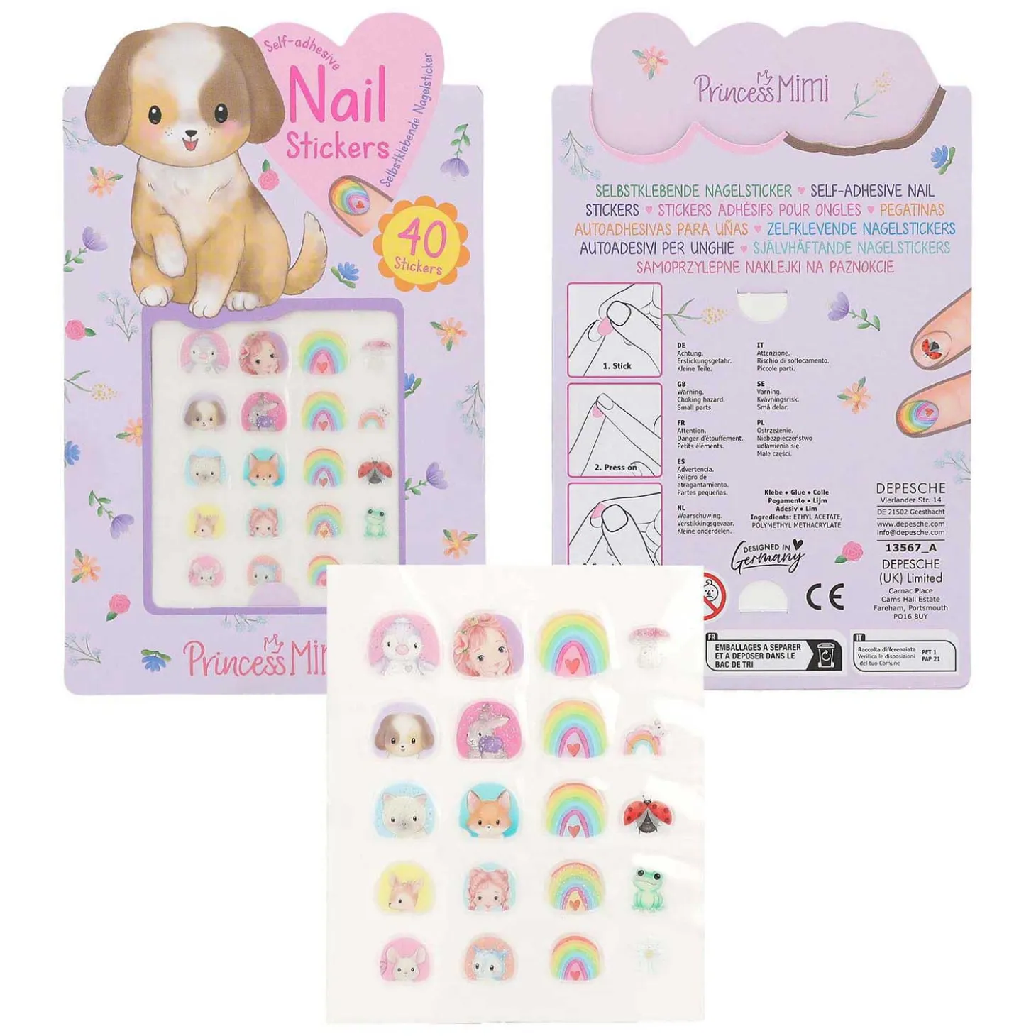Princess Mimi Nagelstickers Dieren