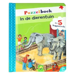 Puzzelboek in de Dierentuin (met 5 Legpuzzeltjes)
