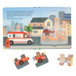 Puzzelboek Voertuigen - 5 Legpuzzels