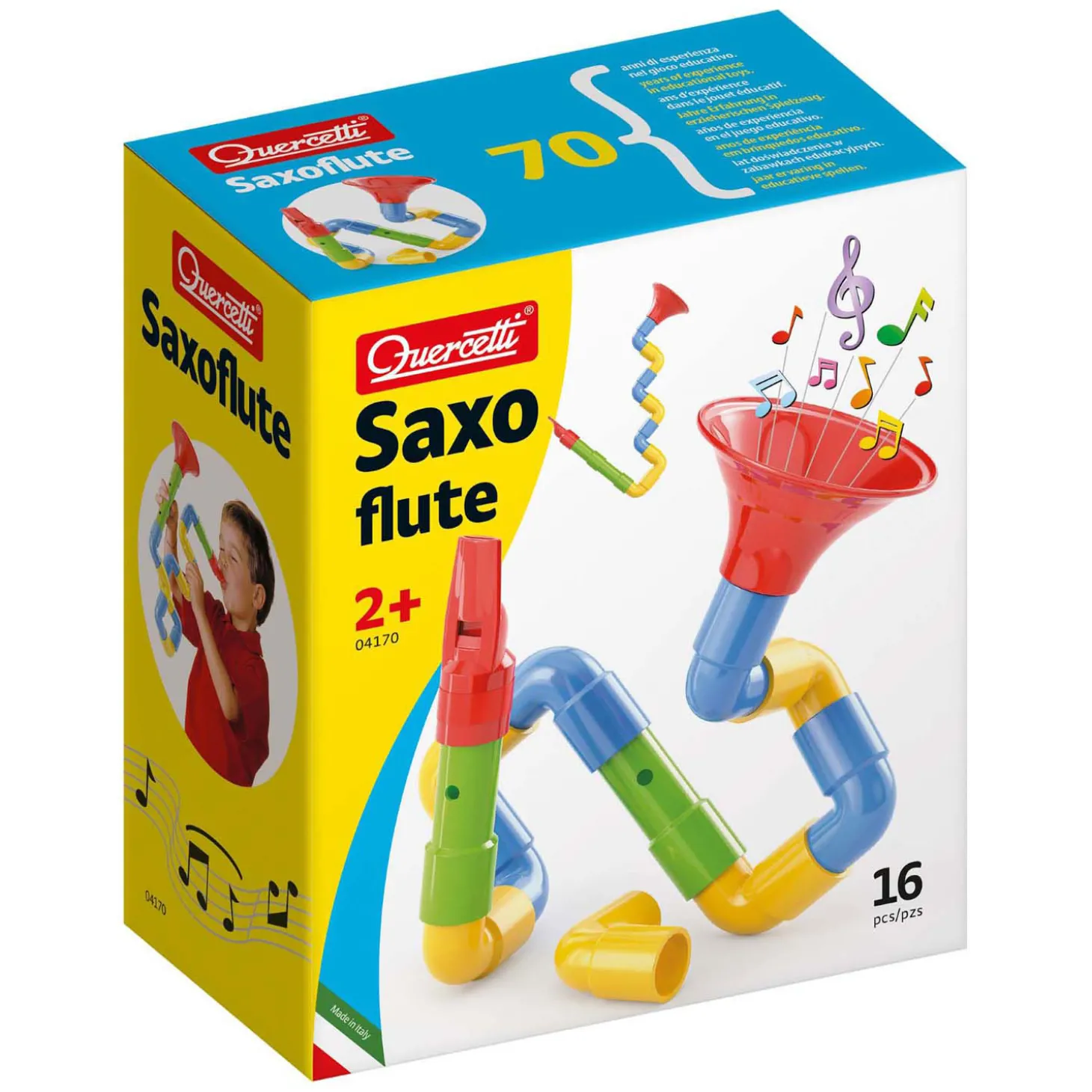 Quercetti Buizen Bouwset Saxofoon, 16dlg.