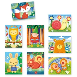 Quercetti Insteek Mozaïek Dieren, 300 Pins