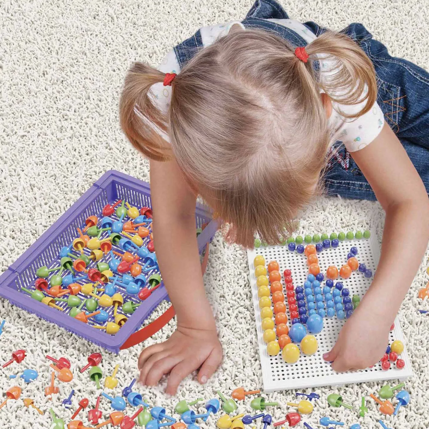 Quercetti Insteek Mozaïek, 150 pins